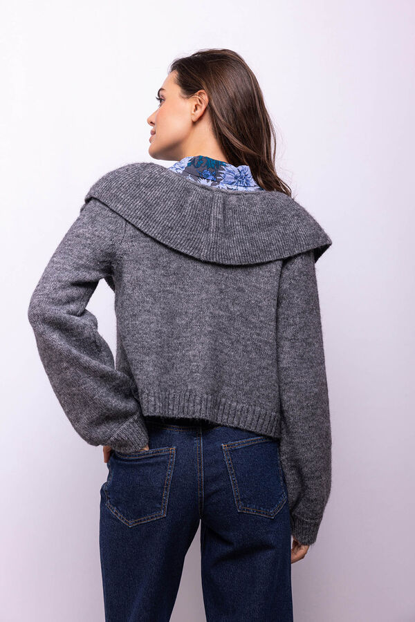Object Cardigan lana y alpaca Gris