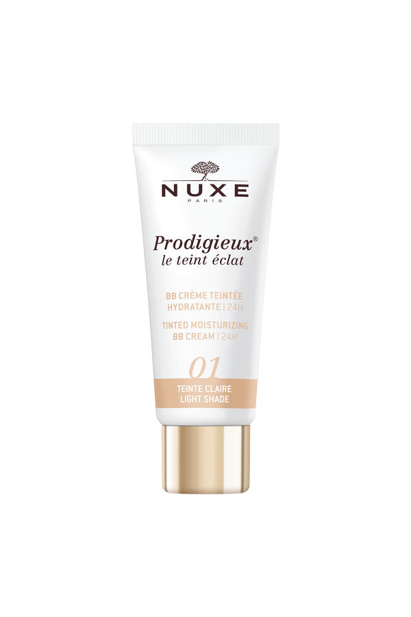 Nuxe BB Cream Hidratante con Color 24H, Prodigieux&reg; le teint &eacute;clat 30ml - Tono claro Estampado blanco