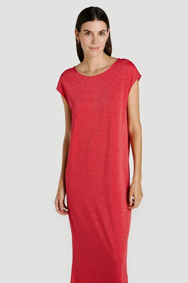 Vila Vestido largo con l&uacute;rex Coral