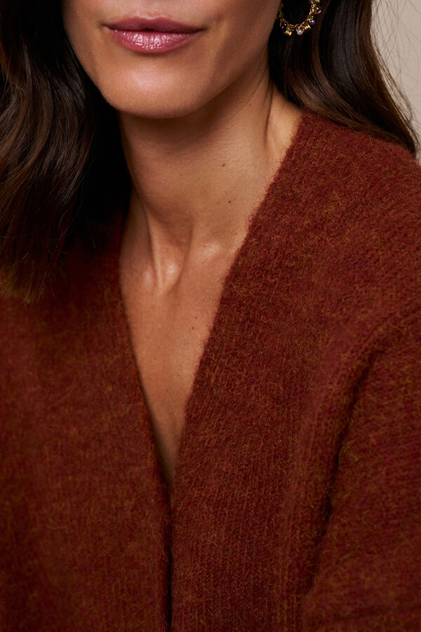 Pol&iacute;n Et Moi C&aacute;rdigan botones Minnie Granate