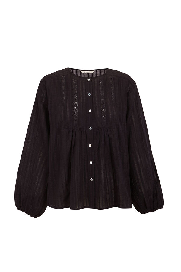 Slowlove Blusa encajes Negro