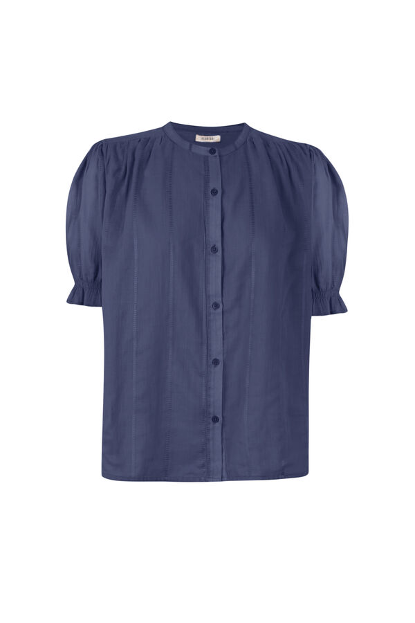 Slowlove Blusa dobby fluido Azul