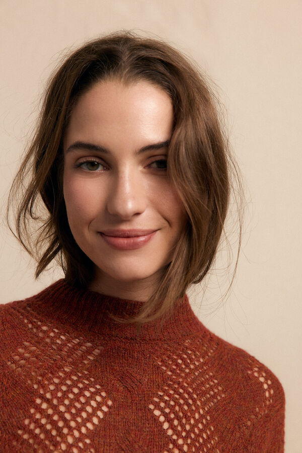 Slowlove Jersey calado perkins Naranja