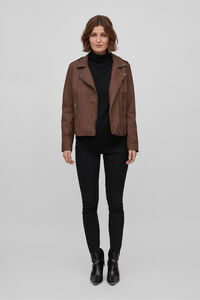 Vila Chaqueta biker polipiel