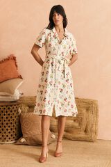 Pol&iacute;n Et Moi Vestido midi Cintia Marfil