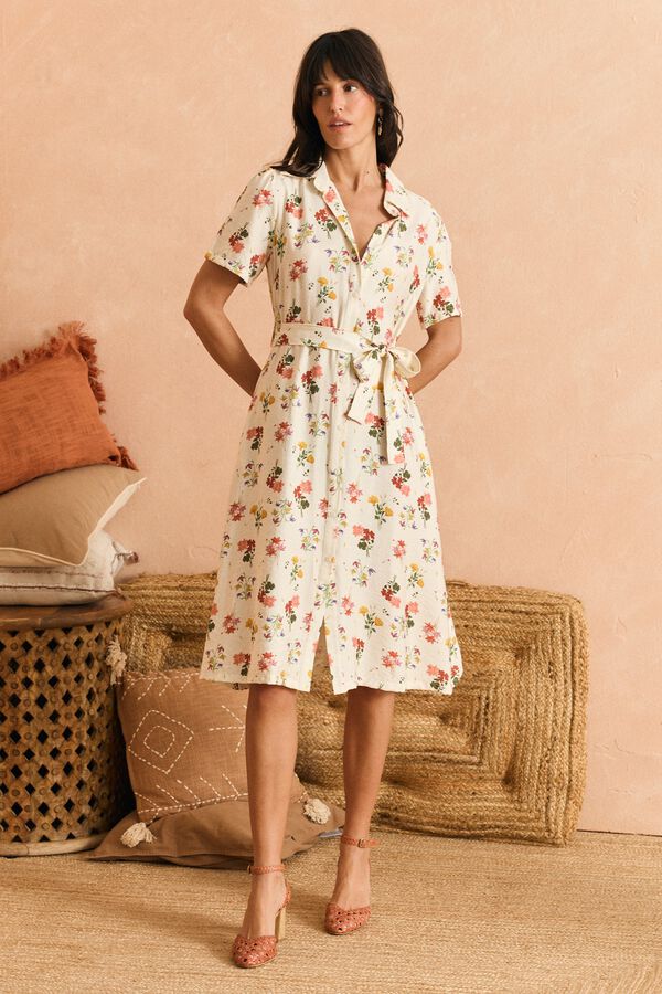 Pol&iacute;n Et Moi Vestido midi Cintia Marfil