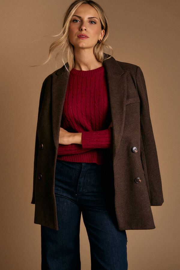 Pol&iacute;n Et Moi Top manga larga Jasse Vino