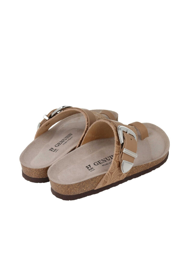 Genuins Sandalia de piel Beige