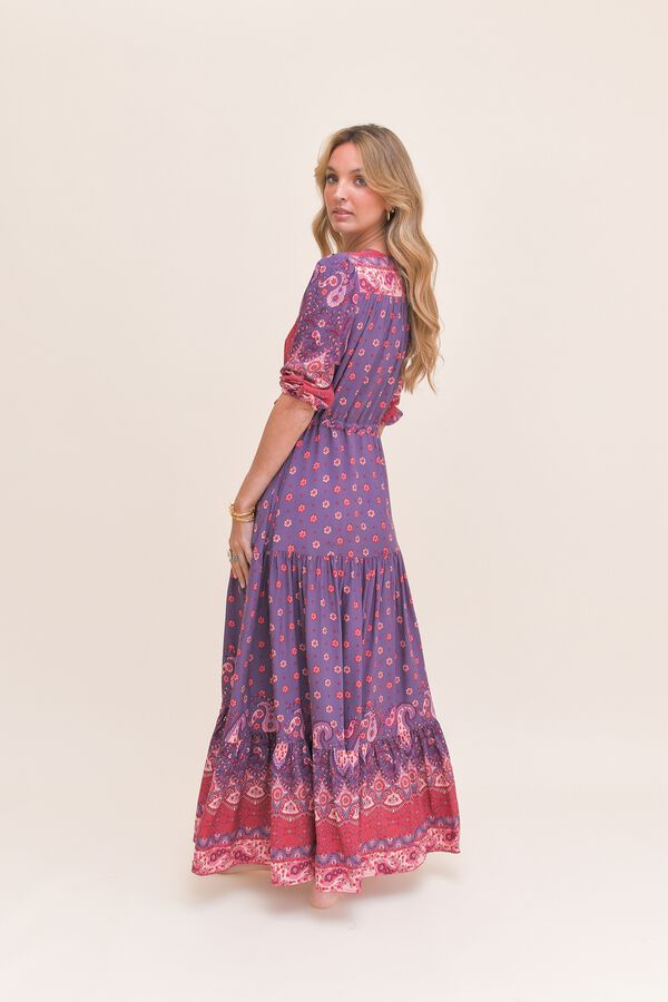 Jaase Vestido largo Tessa Morado