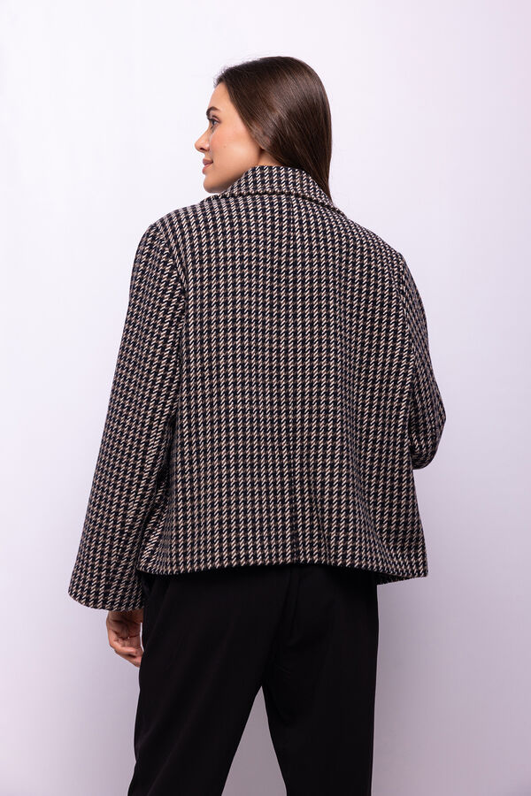 Object Abrigo tweed cuadros Multicolor