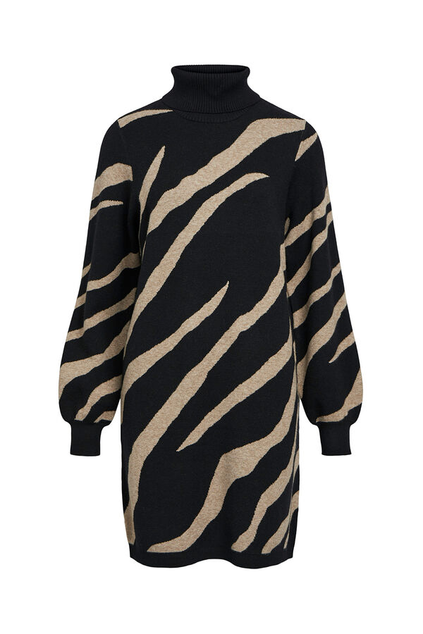 Object Vestido punto estampado Multicolor