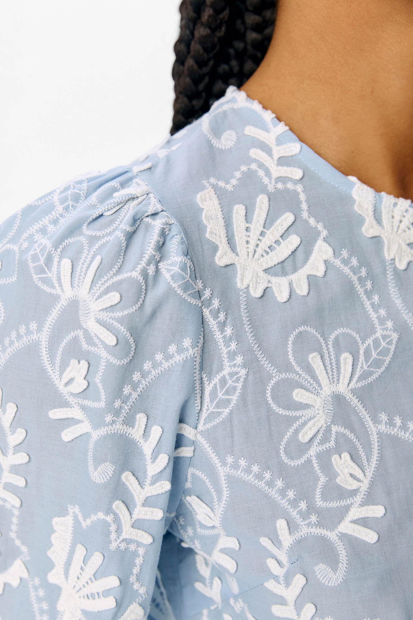 Object Blusa tejido bordado