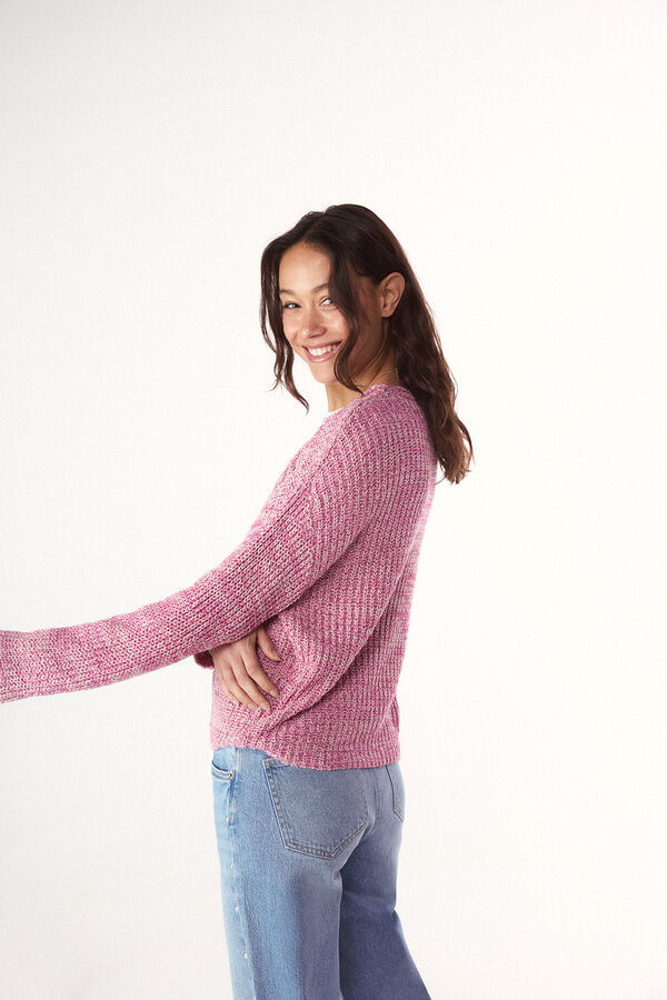 Slowlove Jersey punto perlado Rosa