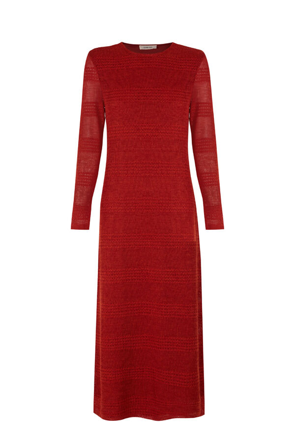 Slowlove Vestido estructura rústica Naranja