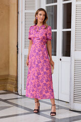 Pol&iacute;n Et Moi Vestido estampado Rosa Rosa