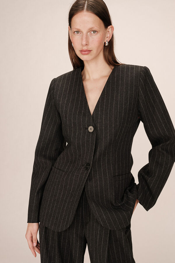 Grace & Mila Americana sin cuello Gris oscuro