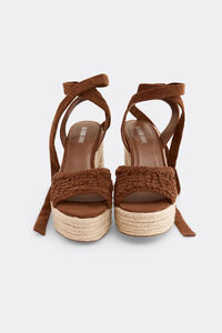 Slowlove Sandalia plataforma crochet
