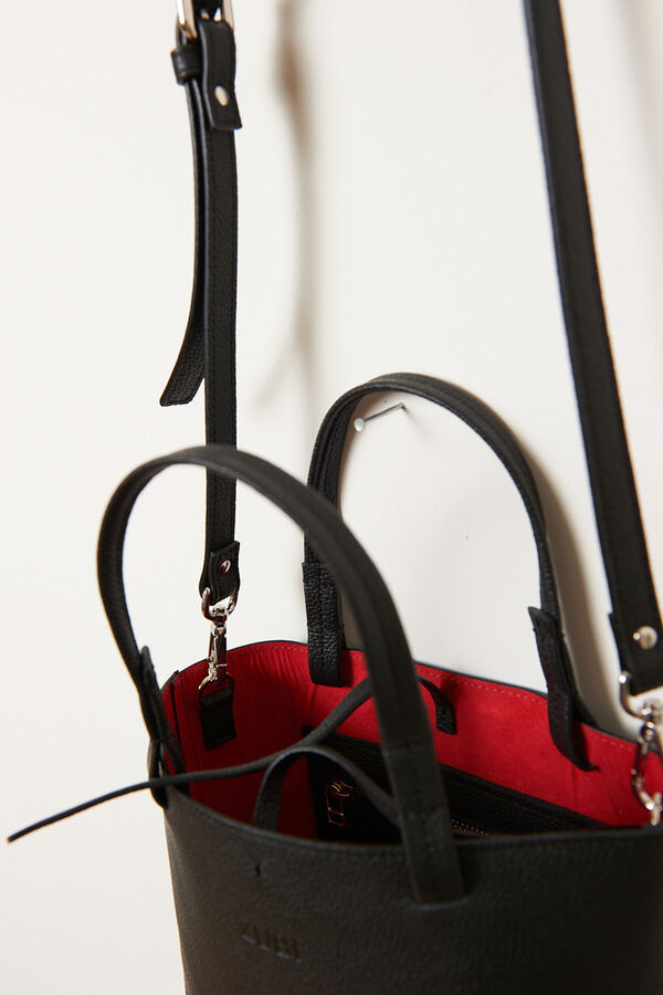 Zubi Bolso tote isak S piel Negro