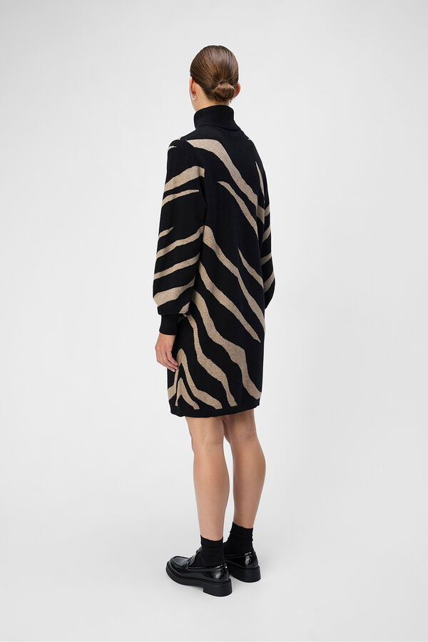 Object Vestido punto estampado Multicolor