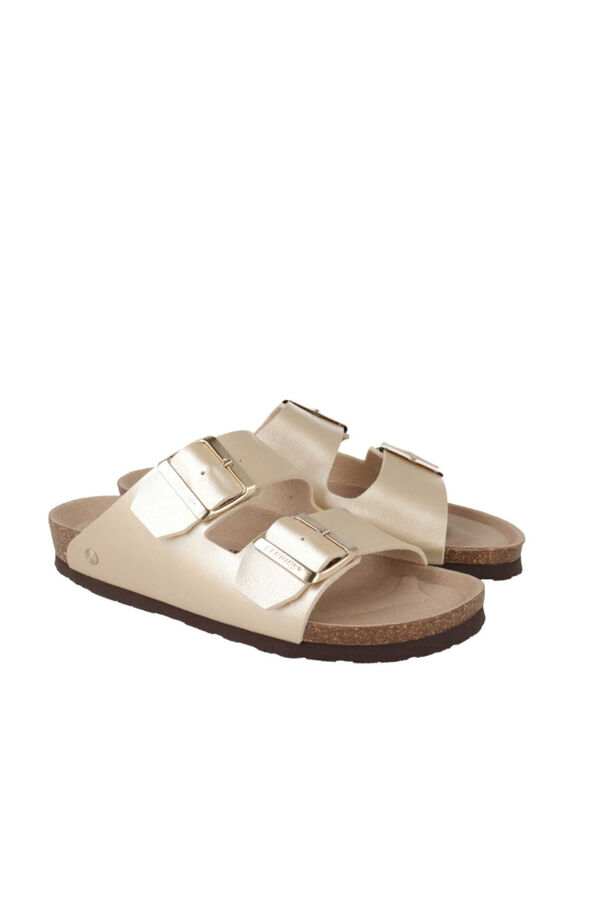 Genuins Sandalia con hebillas ajustables Beige