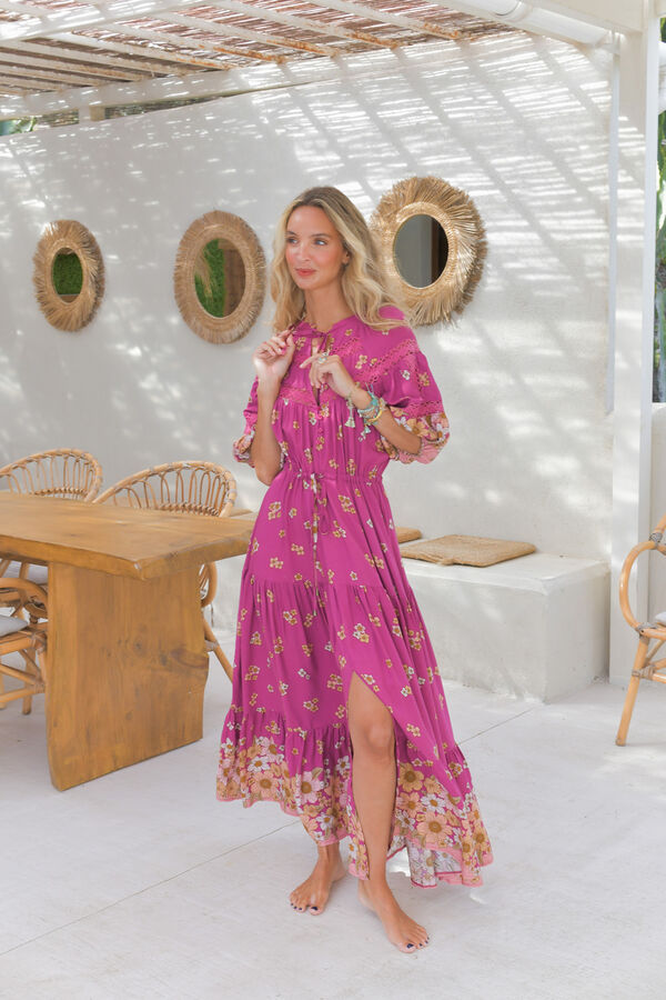 Jaase Vestido largo Elsa Rosa