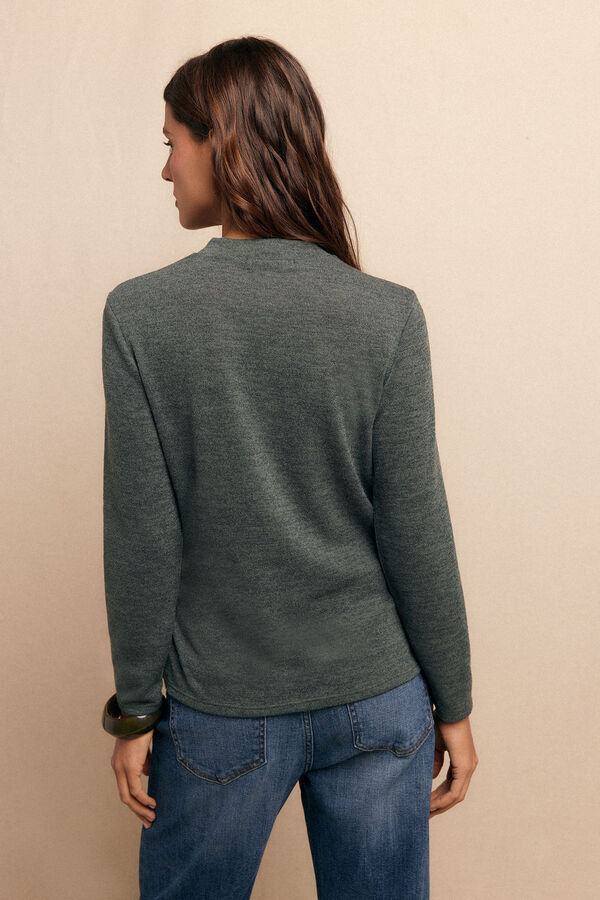 Slowlove Top frunce Kaki