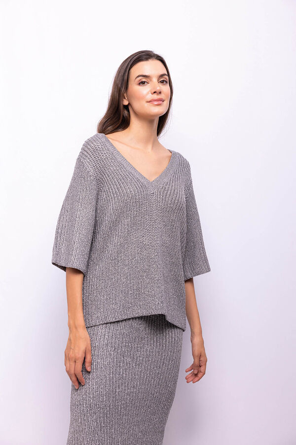 Object Falda punto lurex Gris