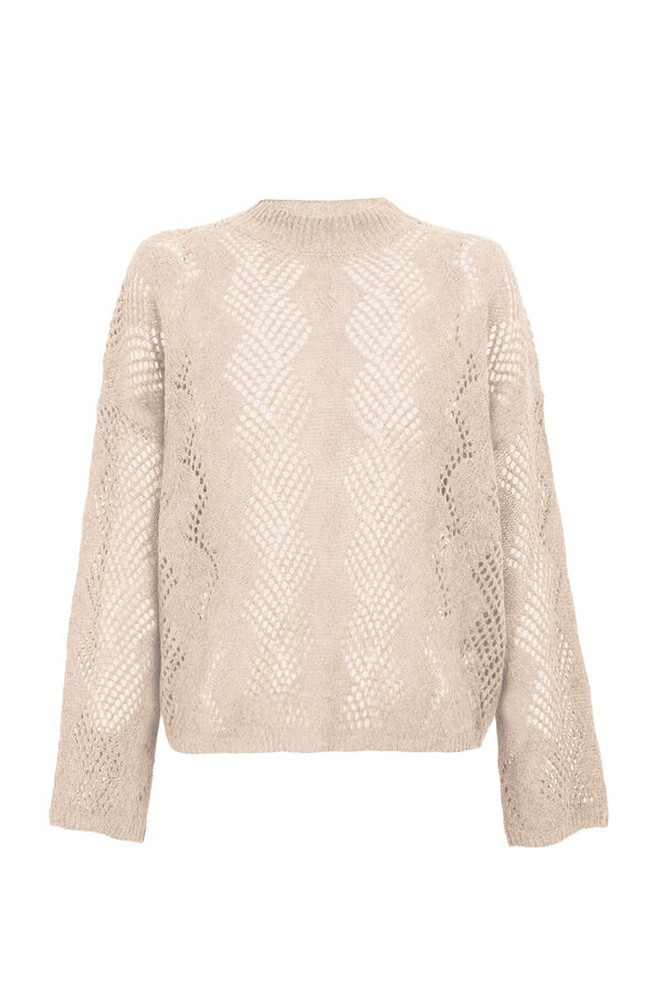 Slowlove Jersey calado perkins Beige