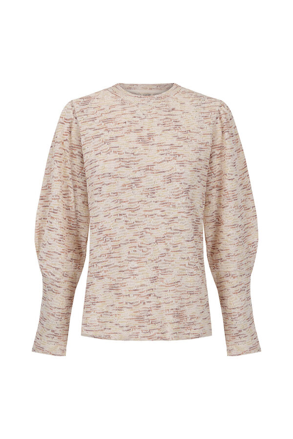 Slowlove Top estructura frunce Beige