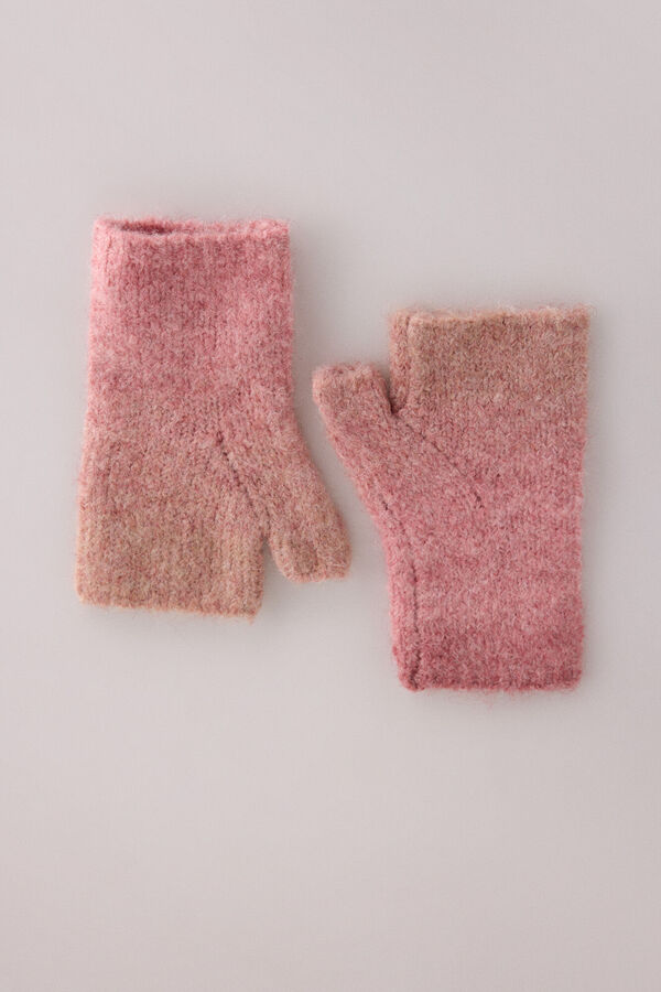 Slowlove Mitones rayas Rosa