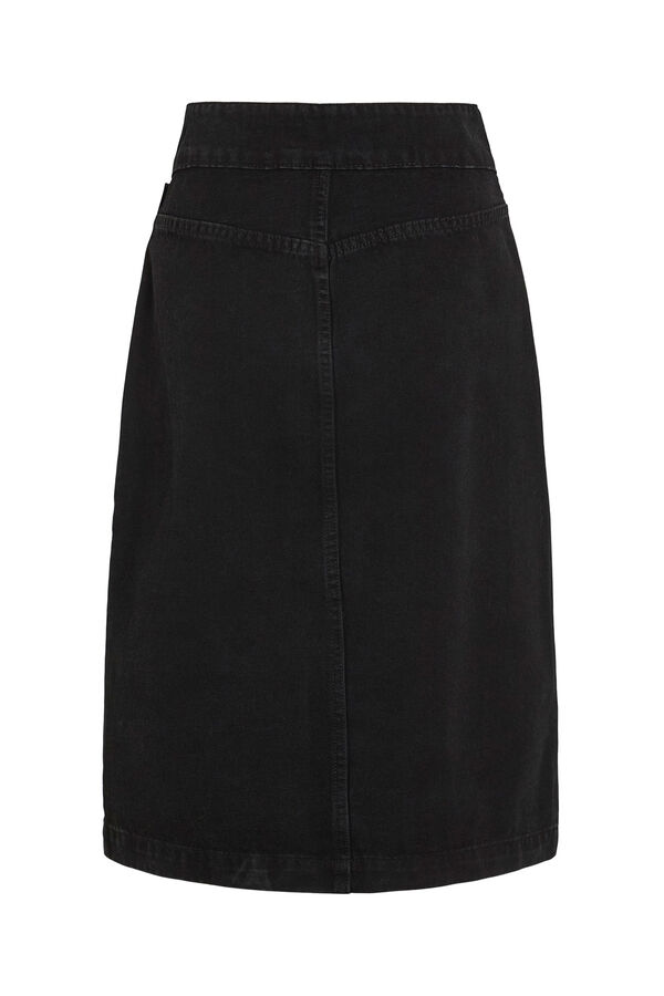 Vila Falda vaquera midi Negro
