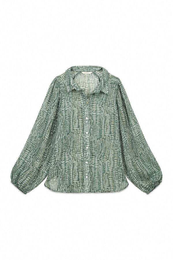 Slowlove Camisa estampada Estampado verde