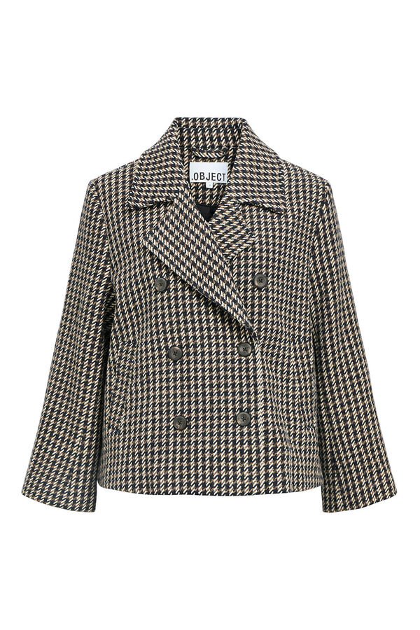 Object Abrigo tweed cuadros Multicolor