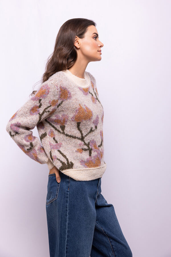 Object Jersey estampado flores Estampado beige