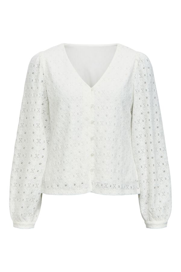 Object Top estructura manga larga Blanco