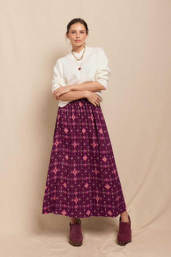 Slowlove Jersey perlado pico Marfil