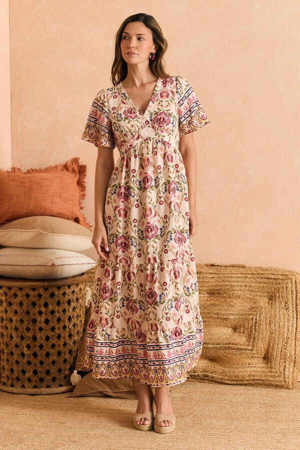 Pol&iacute;n Et Moi Vestido pico Tania Rosa