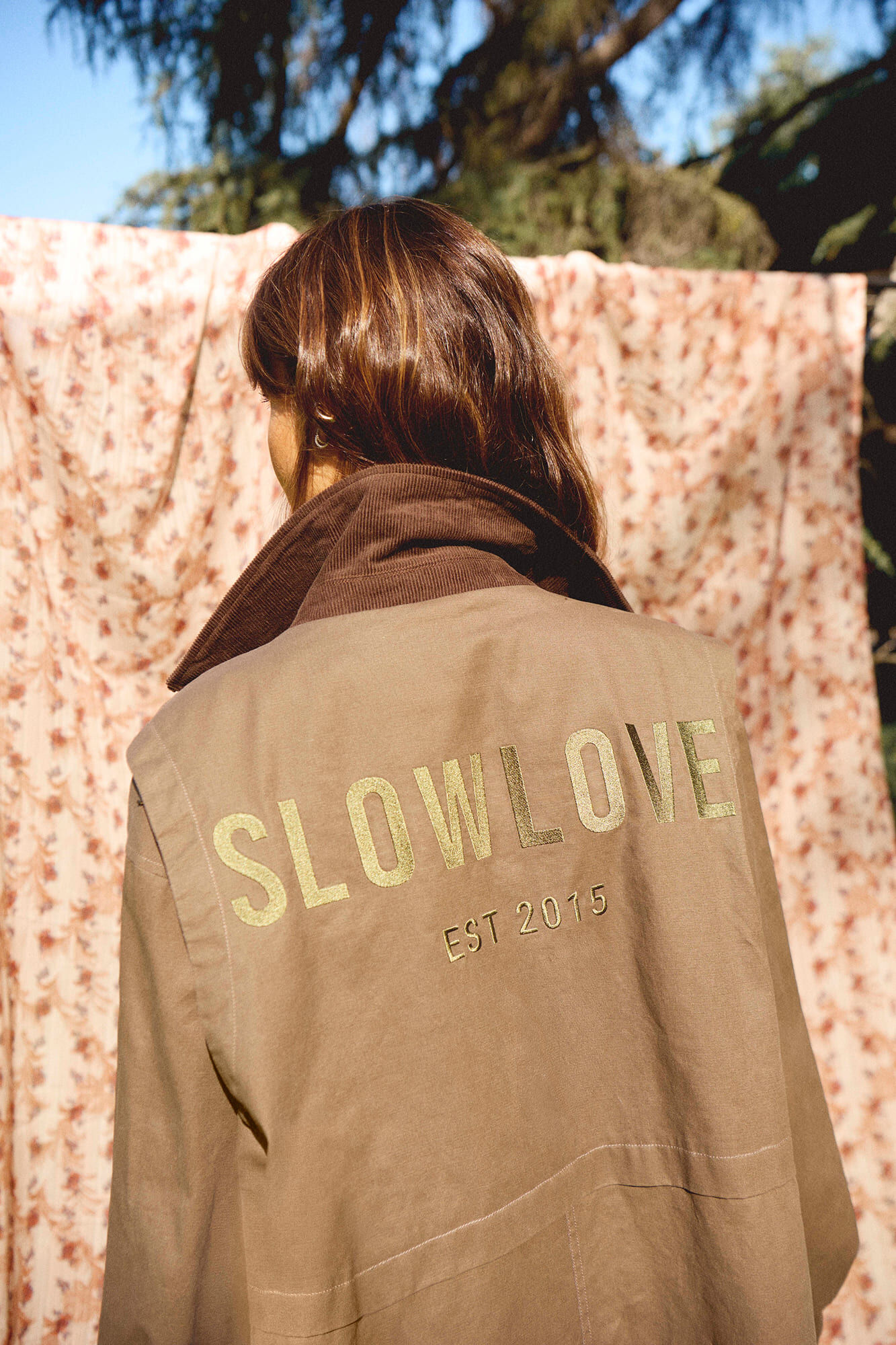 Slowlove Parka larga encerada