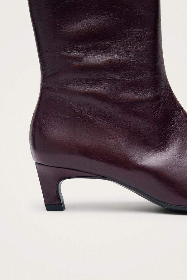 Alohas Botines de cuero Ambar Rift Estampado granate