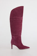 Slowlove Bota alta serraje Granate