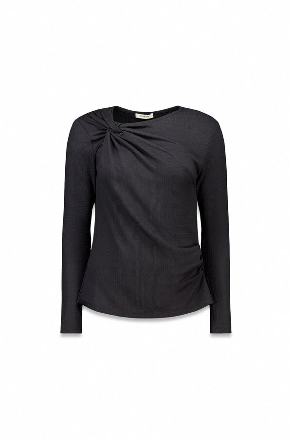 Slowlove Top escote nudo Negro