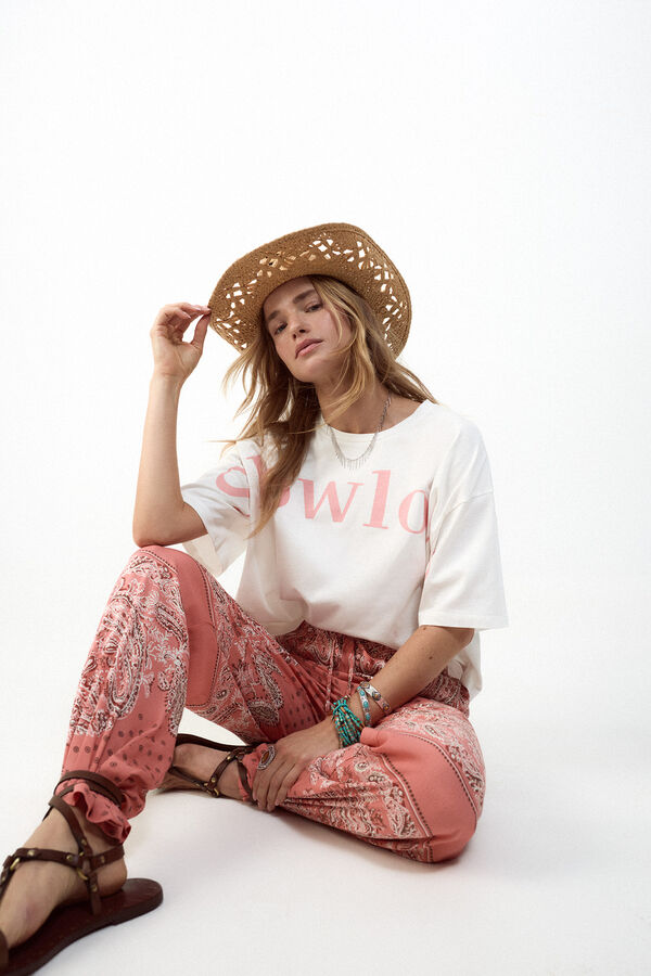 Slowlove Camiseta crop Slowlove Blanco