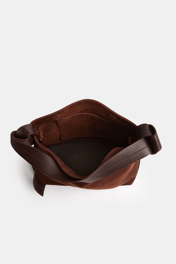 Zubi Bolso Nudo M Nobuk Marr&oacute;n oscuro