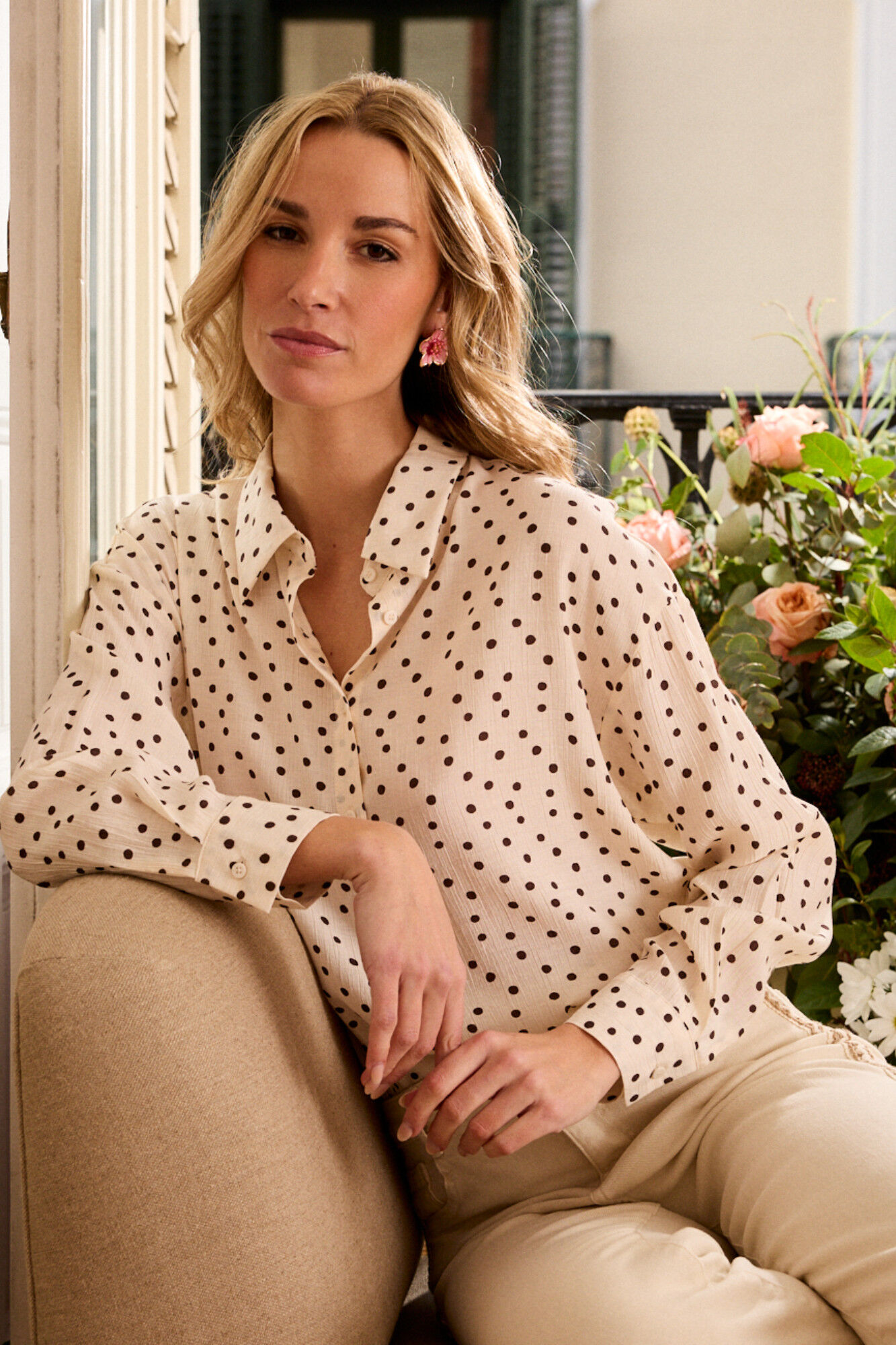 Pol&iacute;n Et Moi Camisa lunar Mireya