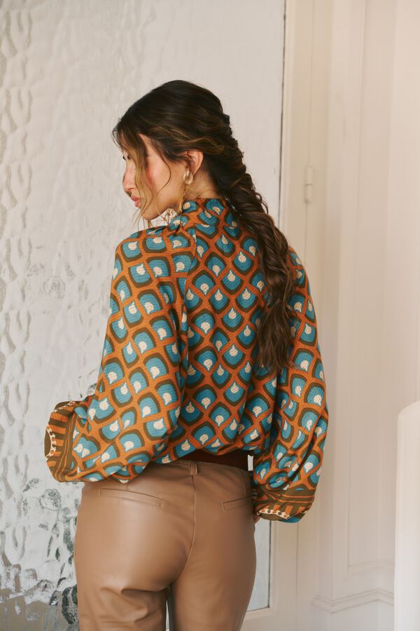 Jaase Blusa fluida Bianca Multicolor