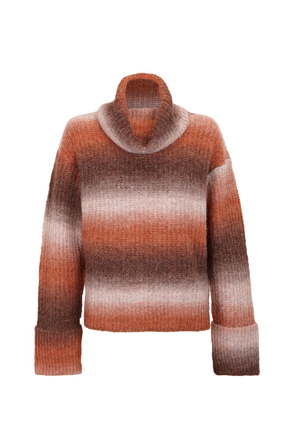 Slowlove Jersey cuello vuelto Estampado beige