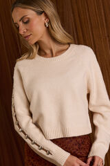 Pol&iacute;n Et Moi Jersey piedras Beige