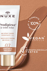 Nuxe BB Cream Hidratante con Color 24H, Prodigieux&reg; le teint &eacute;clat 30ml - Tono oscuro Estampado blanco