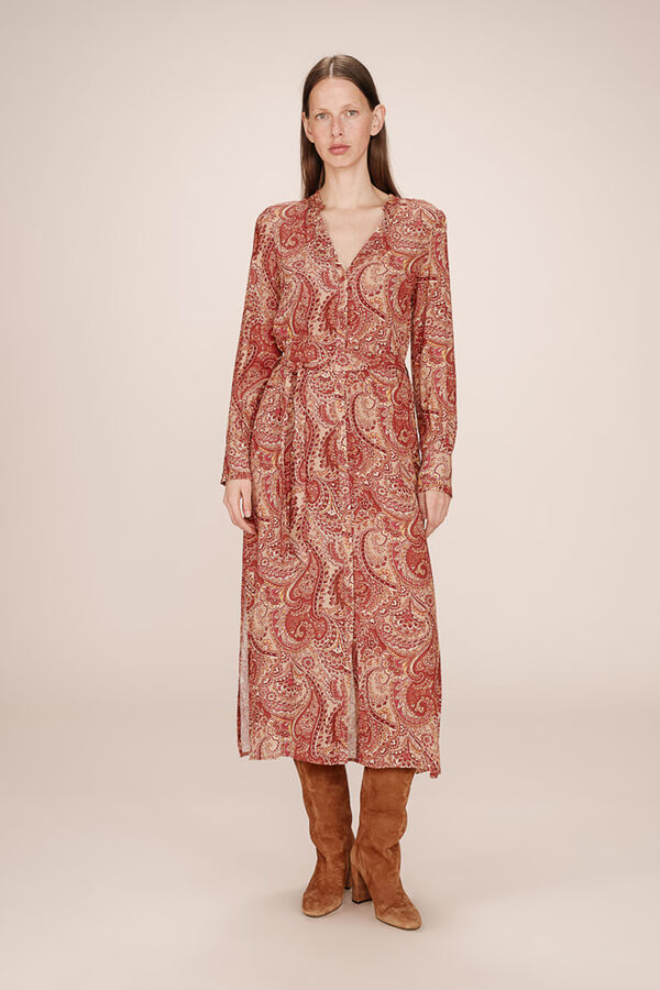 Grace & Mila Vestido largo con estampado Coral