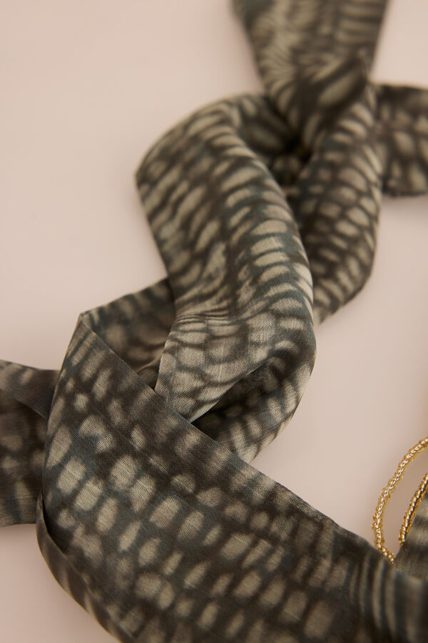 Slowlove Fular corbatero abalorios Verde